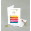 Graphique Bicycle with Balloons Birthday Card | Family and Friends | Embellished with Gold Foil Accents | Color-Coordinated Envelope | 5″ x 7″(Make a Wish)