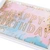 Graphique Bicycle with Balloons Birthday Card | Family and Friends | Embellished with Gold Foil Accents | Color-Coordinated Envelope | 5″ x 7″(Pastel Shaker)