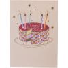 Graphique Bicycle with Balloons Birthday Card | Family and Friends | Embellished with Gold Foil Accents | Color-Coordinated Envelope | 5″ x 7″(Sparkler Cake)