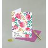 Graphique Bicycle with Balloons Birthday Card | Family and Friends | Embellished with Gold Foil Accents | Color-Coordinated Envelope | 5″ x 7″(Spring Floral)