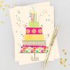 Graphique Bicycle with Balloons Birthday Card | Family and Friends | Embellished with Gold Foil Accents | Color-Coordinated Envelope | 5″ x 7″(The Perfect Wish)