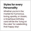 Graphique Bicycle with Balloons Birthday Card | Family and Friends | Embellished with Gold Foil Accents | Color-Coordinated Envelope | 5″ x 7″(The Perfect Wish)
