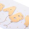 Graphique Handmade Birthday Card, Cute & Happy Birthday Greeting, Her, Him, Friend, Pickleball, 5” x 7”(Baby Balloons)