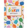 Graphique Handmade Birthday Card, Cute & Happy Birthday Greeting, Her, Him, Friend, Pickleball, 5” x 7”(Dinkin Birthday)