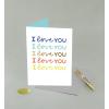 Graphique Handmade Birthday Card, Cute & Happy Birthday Greeting, Her, Him, Friend, Pickleball, 5” x 7”(I Love You)