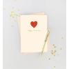 Graphique Handmade Birthday Card, Cute & Happy Birthday Greeting, Her, Him, Friend, Pickleball, 5” x 7”(Loving Heart)