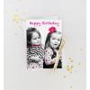 Graphique Party Cats Birthday Card, Family and Friends, Color-Coordinated Envelope, 5″ x 7″(BFF’s)