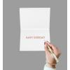 Graphique Party Cats Birthday Card, Family and Friends, Color-Coordinated Envelope, 5″ x 7″(Cows)
