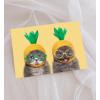 Graphique Party Cats Birthday Card, Family and Friends, Color-Coordinated Envelope, 5″ x 7″(Pineapple Cats)