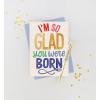 Graphique Party Cats Birthday Card, Family and Friends, Color-Coordinated Envelope, 5″ x 7″(So Glad)