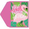 Graphique Bicycle with Balloons Birthday Card | Family and Friends | Embellished with Gold Foil Accents | Color-Coordinated Envelope | 5″ x 7″(Flamingo)