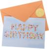 Graphique Bicycle with Balloons Birthday Card | Family and Friends | Embellished with Gold Foil Accents | Color-Coordinated Envelope | 5″ x 7″(Floral)
