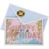 Graphique Bicycle with Balloons Birthday Card | Family and Friends | Embellished with Gold Foil Accents | Color-Coordinated Envelope | 5″ x 7″(Pastel Shaker)