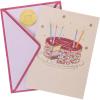 Graphique Bicycle with Balloons Birthday Card | Family and Friends | Embellished with Gold Foil Accents | Color-Coordinated Envelope | 5″ x 7″(Sparkler Cake)
