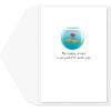 Graphique Handmade Birthday Card, Cute & Happy Birthday Greeting, Her, Him, Friend, Pickleball, 5” x 7”(Fishy Kisses)