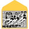Graphique Party Cats Birthday Card, Family and Friends, Color-Coordinated Envelope, 5″ x 7″(Bathing Beauties)