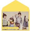 Graphique Party Cats Birthday Card, Family and Friends, Color-Coordinated Envelope, 5″ x 7″(Vintage Kids)