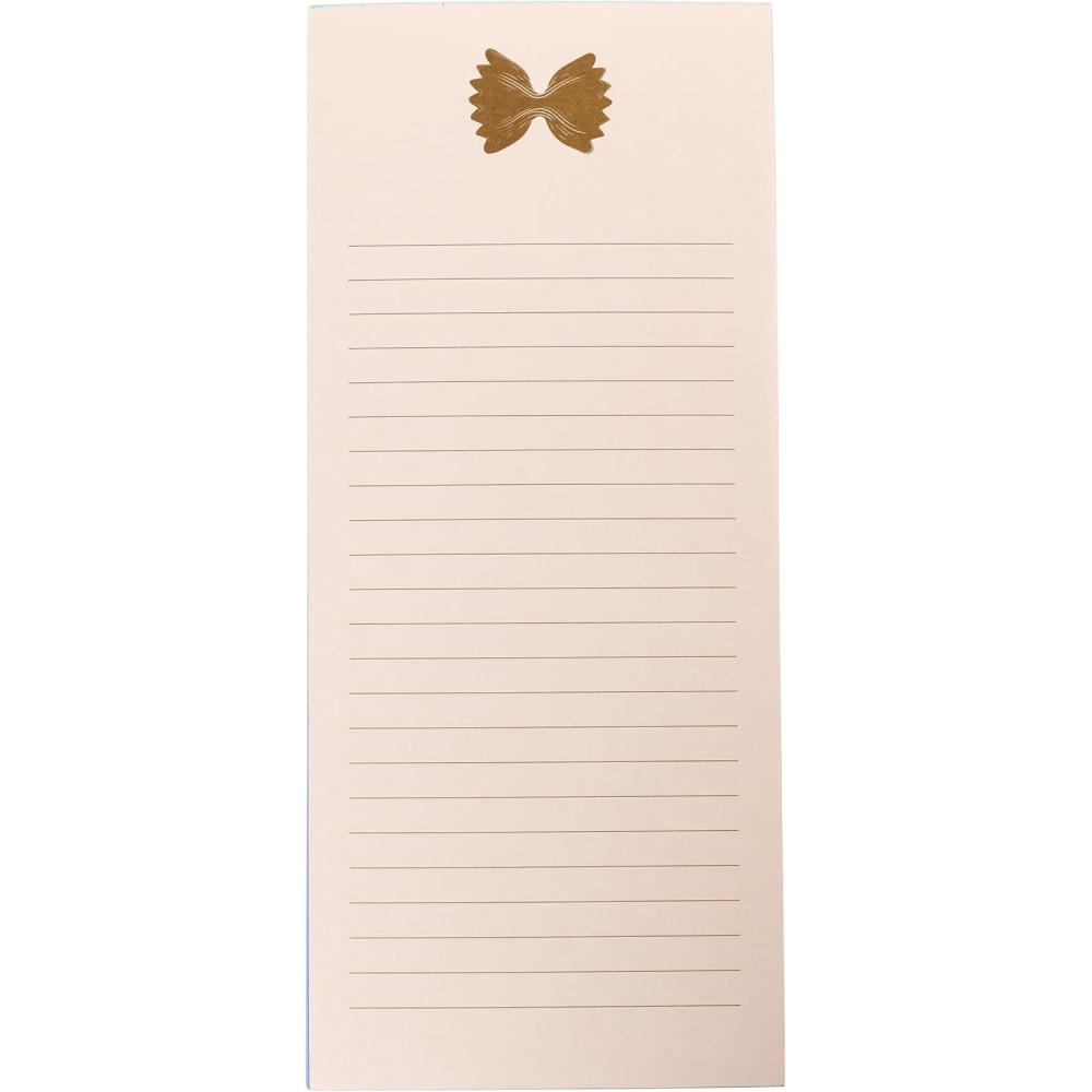 imageGraphique Plaid Magnetic Notepad 100 TearAway Sheets for Grocery Shopping ampamp ToDo Lists Writing Pad for Fridge Kitchen OfficeMacaroni Bowtie