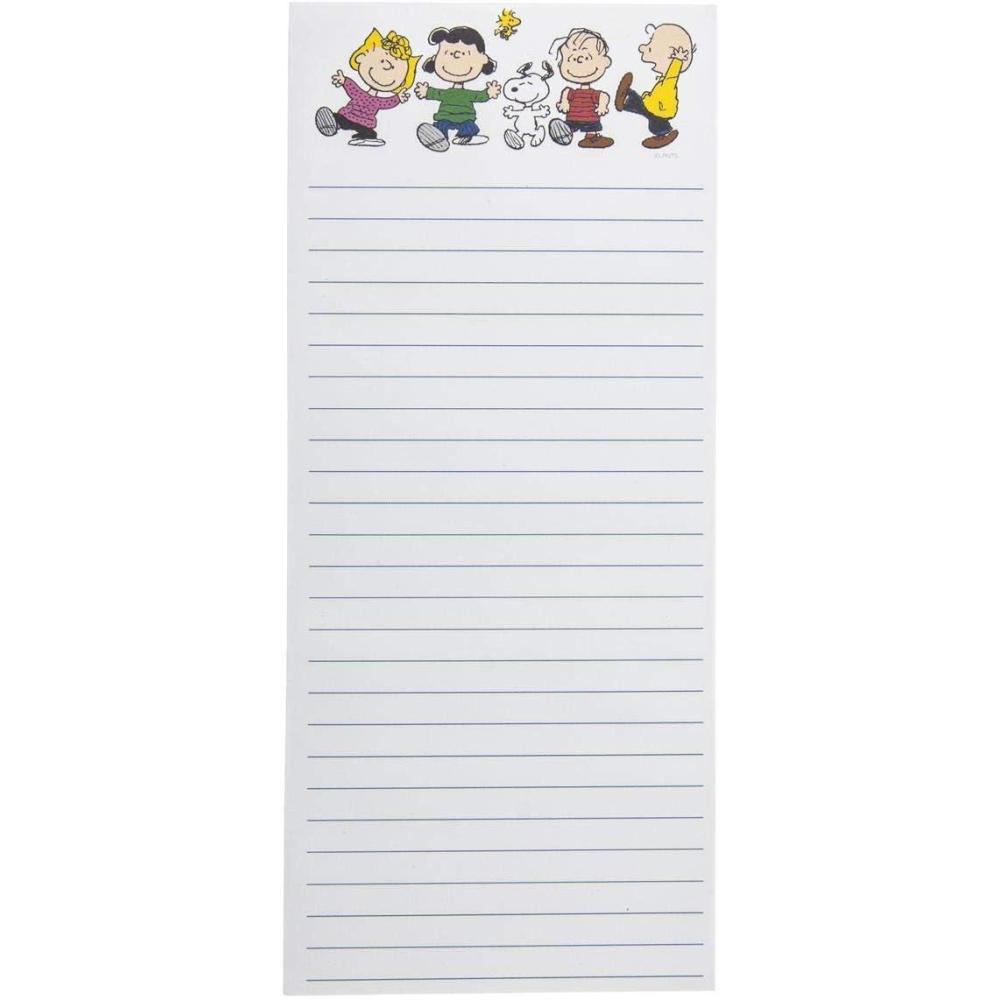 imageGraphique Plaid Magnetic Notepad 100 TearAway Sheets for Grocery Shopping ampamp ToDo Lists Writing Pad for Fridge Kitchen OfficePeanuts Gangs