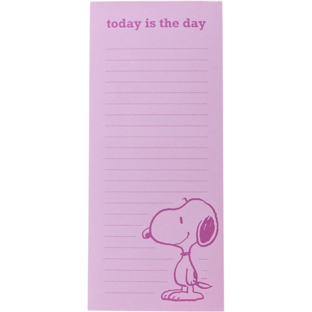 imageGraphique Plaid Magnetic Notepad 100 TearAway Sheets for Grocery Shopping ampamp ToDo Lists Writing Pad for Fridge Kitchen OfficePink Snoopy