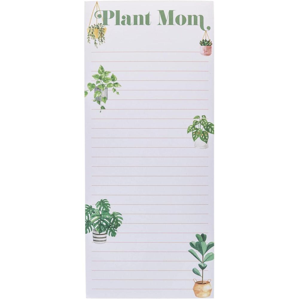 imageGraphique Plaid Magnetic Notepad 100 TearAway Sheets for Grocery Shopping ampamp ToDo Lists Writing Pad for Fridge Kitchen OfficePlant Mom