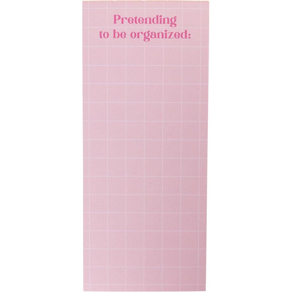 imageGraphique Plaid Magnetic Notepad 100 TearAway Sheets for Grocery Shopping ampamp ToDo Lists Writing Pad for Fridge Kitchen OfficePretend