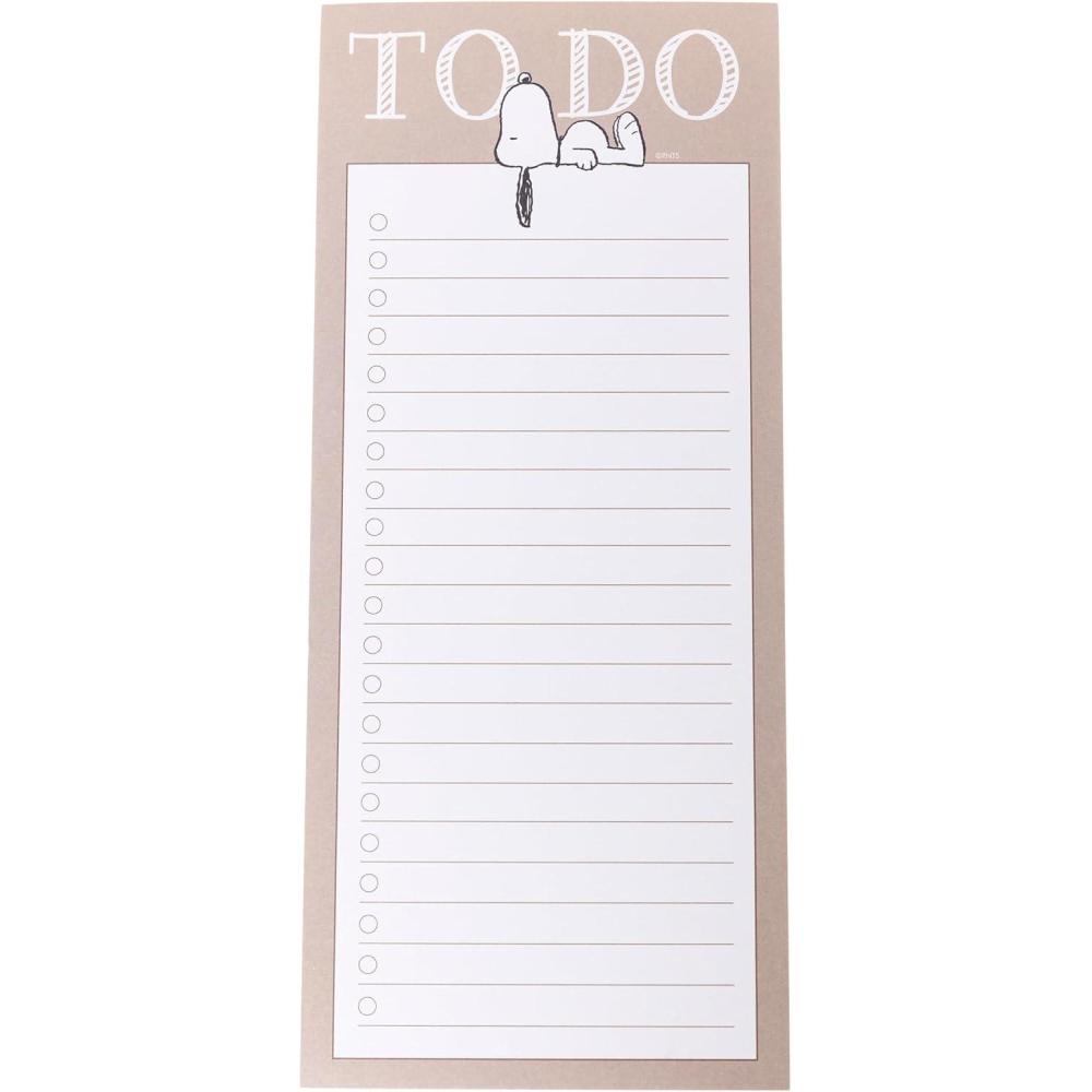 imageGraphique Plaid Magnetic Notepad 100 TearAway Sheets for Grocery Shopping ampamp ToDo Lists Writing Pad for Fridge Kitchen Officewhite