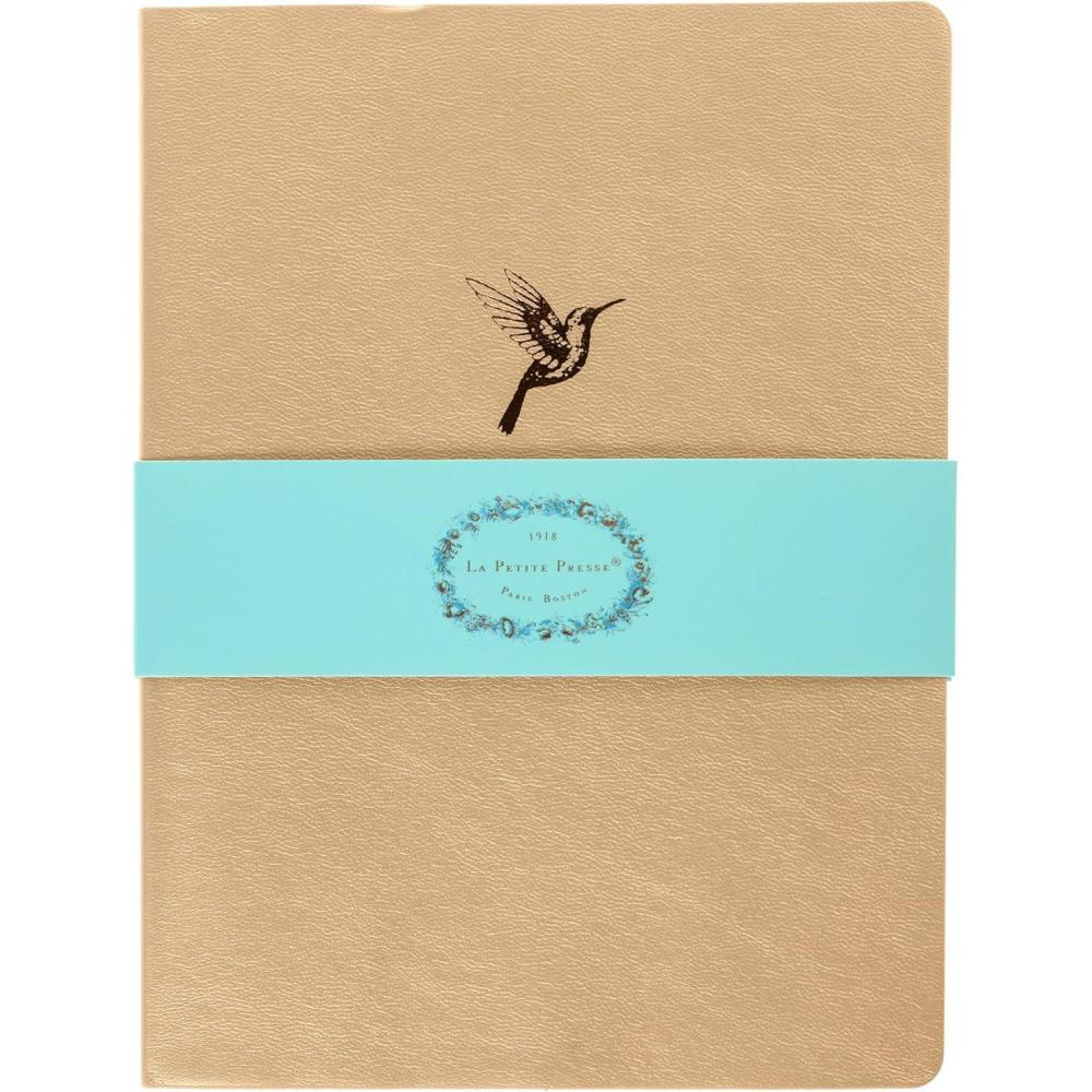 imageGraphique Pretty Bow Vegan Leather Journal Diary Notebook for Writing 192 Lined Pages La Petite Press Collection 6 x 8Hummingbird