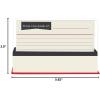 Graphique All Occasion Flat Notes, Pack of 50 Blank Index Cards with Envelopes & Decorative Storage Box, Thick Cardstock Stationary Gift, White Hydrangeas, 5.625” x 3.5”(Library Card)