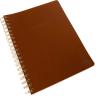 Graphique Apollo Vegan Leather Journal, Spiral Notebook for Writing, 192 Lined Pages, 8” x 10”(Brown)
