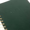 Graphique Apollo Vegan Leather Journal, Spiral Notebook for Writing, 192 Lined Pages, 8” x 10”(Geeen)