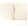 Graphique Apollo Vegan Leather Journal, Spiral Notebook for Writing, 192 Lined Pages, 8” x 10”(Gold)