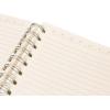 Graphique Apollo Vegan Leather Journal, Spiral Notebook for Writing, 192 Lined Pages, 8” x 10”(Silver)