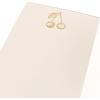 Graphique Cherries Designer List Pad Luxe Collection, Gold Foil Embossed To-Do Notepad, Writing Pad with150 Pages, 4” x 9.75”(Cherries)