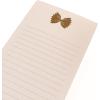 Graphique Plaid Magnetic Notepad, 100 Tear-Away Sheets for Grocery, Shopping & To-Do Lists, Writing Pad for Fridge, Kitchen, Office(Macaroni Bowtie)