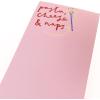 Graphique Plaid Magnetic Notepad, 100 Tear-Away Sheets for Grocery, Shopping & To-Do Lists, Writing Pad for Fridge, Kitchen, Office(Pasta & Naps)
