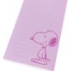 Graphique Plaid Magnetic Notepad, 100 Tear-Away Sheets for Grocery, Shopping & To-Do Lists, Writing Pad for Fridge, Kitchen, Office(Pink Snoopy)