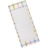 Graphique Plaid Magnetic Notepad, 100 Tear-Away Sheets for Grocery, Shopping & To-Do Lists, Writing Pad for Fridge, Kitchen, Office(Plaid)