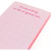 Graphique Plaid Magnetic Notepad, 100 Tear-Away Sheets for Grocery, Shopping & To-Do Lists, Writing Pad for Fridge, Kitchen, Office(Pretend)