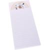 Graphique Plaid Magnetic Notepad, 100 Tear-Away Sheets for Grocery, Shopping & To-Do Lists, Writing Pad for Fridge, Kitchen, Office(Snoopy with Rainbow)