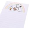 Graphique Plaid Magnetic Notepad, 100 Tear-Away Sheets for Grocery, Shopping & To-Do Lists, Writing Pad for Fridge, Kitchen, Office(Snoopy with Rainbow)