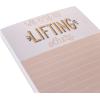 Graphique Plaid Magnetic Notepad, 100 Tear-Away Sheets for Grocery, Shopping & To-Do Lists, Writing Pad for Fridge, Kitchen, Office(We Rise)