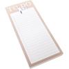 Graphique Plaid Magnetic Notepad, 100 Tear-Away Sheets for Grocery, Shopping & To-Do Lists, Writing Pad for Fridge, Kitchen, Office(white)