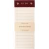 Graphique Post-Bound List Pad Luxe Collection, Perforated Sheets To-Do Notepad, Hardcover Binding, Gold Foil Embossing, 100 Pages, 4” x 9.75”, Olive Green