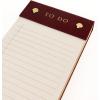 Graphique Post-Bound List Pad Luxe Collection, Perforated Sheets To-Do Notepad, Hardcover Binding, Gold Foil Embossing, 100 Pages, 4” x 9.75”, Olive Green