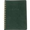 Graphique Apollo Vegan Leather Journal, Spiral Notebook for Writing, 192 Lined Pages, 8” x 10”(Geeen)