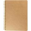 Graphique Apollo Vegan Leather Journal, Spiral Notebook for Writing, 192 Lined Pages, 8” x 10”(Gold)