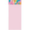 Graphique Plaid Magnetic Notepad, 100 Tear-Away Sheets for Grocery, Shopping & To-Do Lists, Writing Pad for Fridge, Kitchen, Office(Brush Strokes)