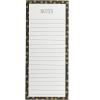 Graphique Plaid Magnetic Notepad, 100 Tear-Away Sheets for Grocery, Shopping & To-Do Lists, Writing Pad for Fridge, Kitchen, Office(Gold Dots)