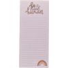 Graphique Plaid Magnetic Notepad, 100 Tear-Away Sheets for Grocery, Shopping & To-Do Lists, Writing Pad for Fridge, Kitchen, Office(Nice Human)